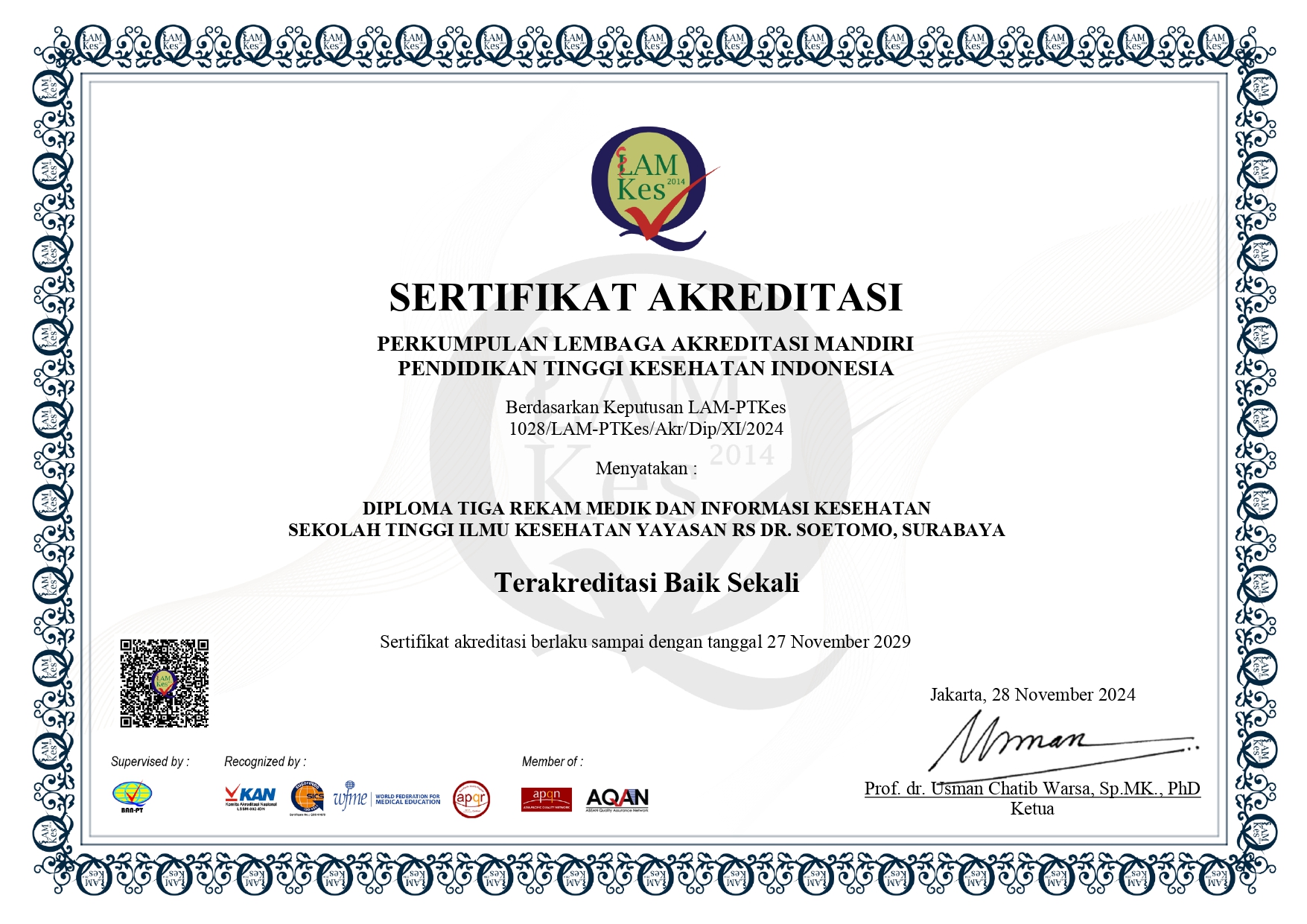 Sertifikat Akreditasi
